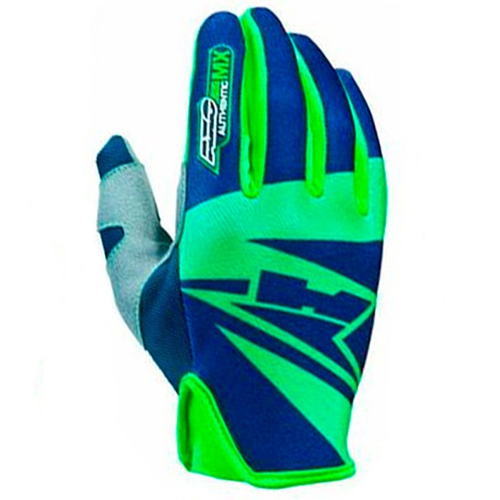 GLOVES CROSS AXO SX 2018 BLUE / GREEN - Offer