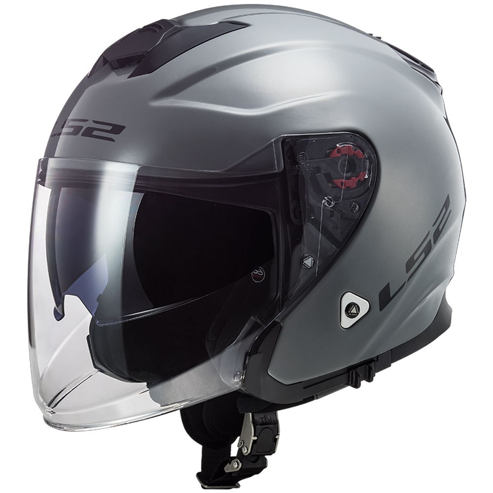 LS2 Infinity OF521 ジェット ヘルメット LS2 OF521 INFINITY MONOCOLOR JET HELMET - MATT GREY - Offer