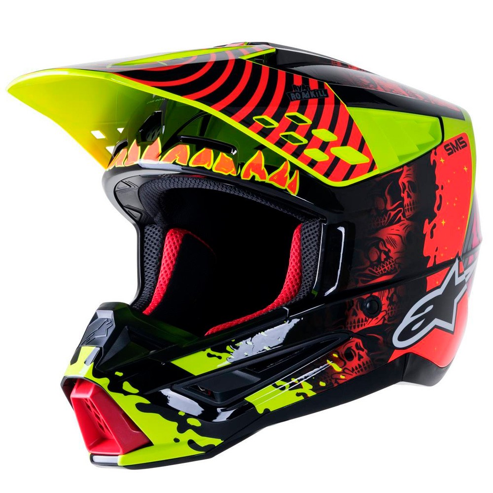 CROSS / ENDURO ALPINESTARS SM5 SOLAR FLARE BLACK / RED / YELLOW