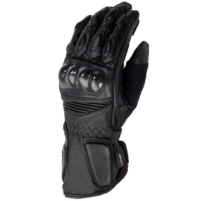 🧤 Guantes De Moto De Piel PROANTI – Touring Y Race, Negros, Protectores En Nudillos Y Palma