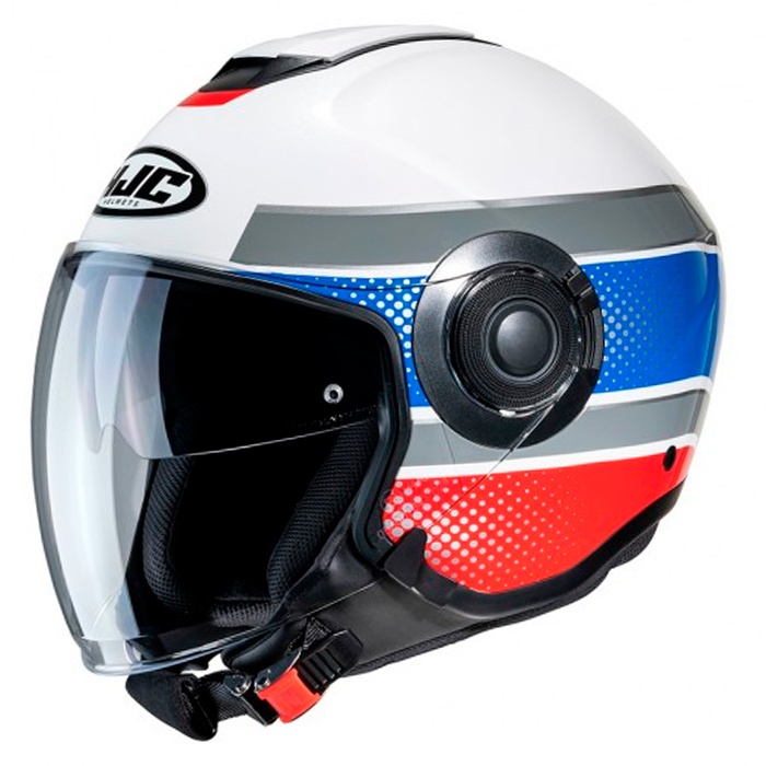 Caschi jet HJC FG Jet casco moto in fibra Pearl White