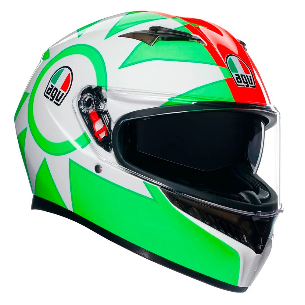 agv k3 peso Mono Helmet Seta White LG The AGV K3 full K3