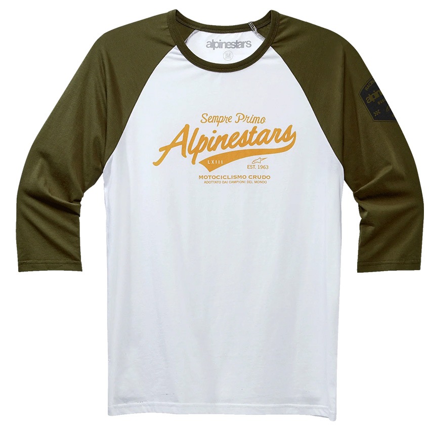ALPINESTARS SCRIPT T-SHIRT GREEN / WHITE - Offer