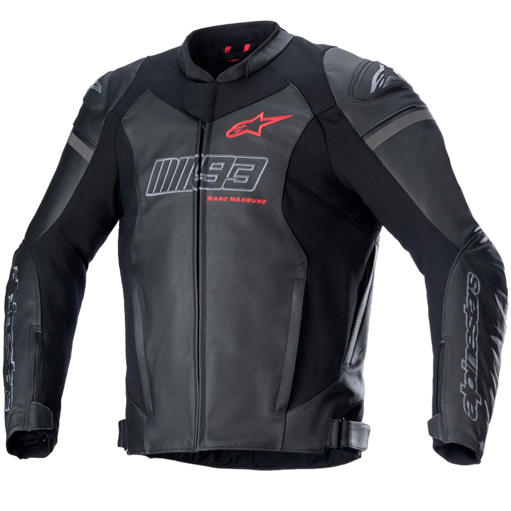 Alpinestars MM93 レザージャケット 93 ALPINESTARS MM93 TRACK JACKET BLACK / RED - Offer