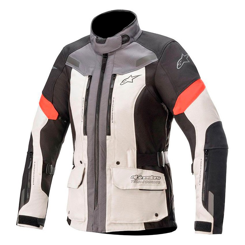 CHAQUETA 4 ESTACIONES ALPINESTARS STELLA VALPARAISO V3 GRIS / ROJO - Oferta