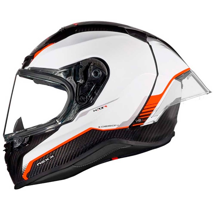 CASCO NEXX X.R3R CARBON - BLANCO / ROJO - Oferta