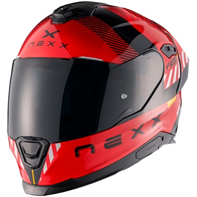 NEXX Y.100R FADE HELMET - RED / BLACK - Offer
