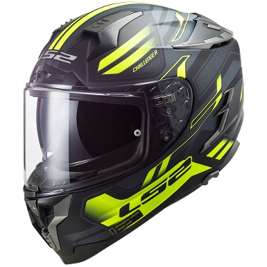 LS2 FF327 CHALLENGER SPIN HELMET - BLUE / YELLOW - Offer