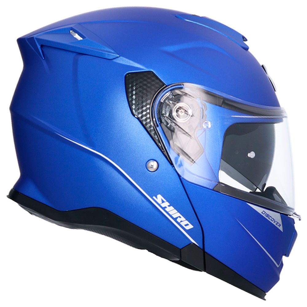 SHIRO FF950 MONOCOLOR MODULAR HELMET - MATTE BLUE - Offer