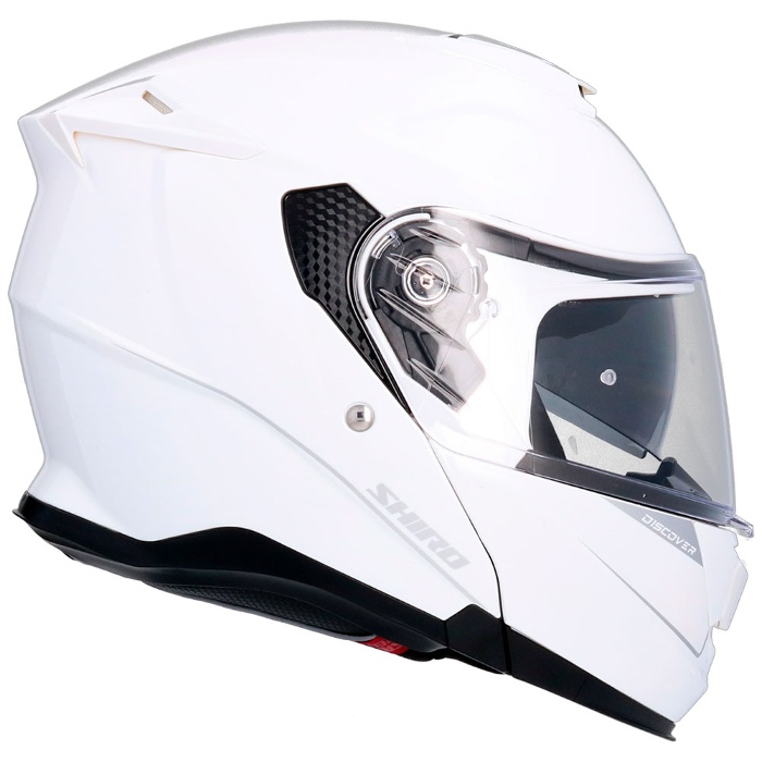 SHIRO FF950 DISCOVER MONOCOLOR MODULAR HELMET - PEARL WHITE - Offer