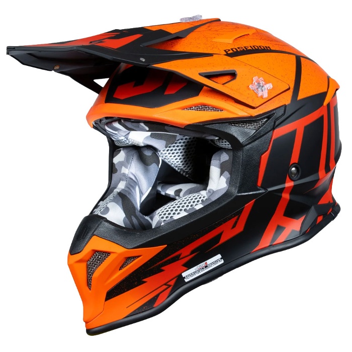 JUST1 J39 POSEIDON CROSS HELMET - ORANGE / BLACK - Offer