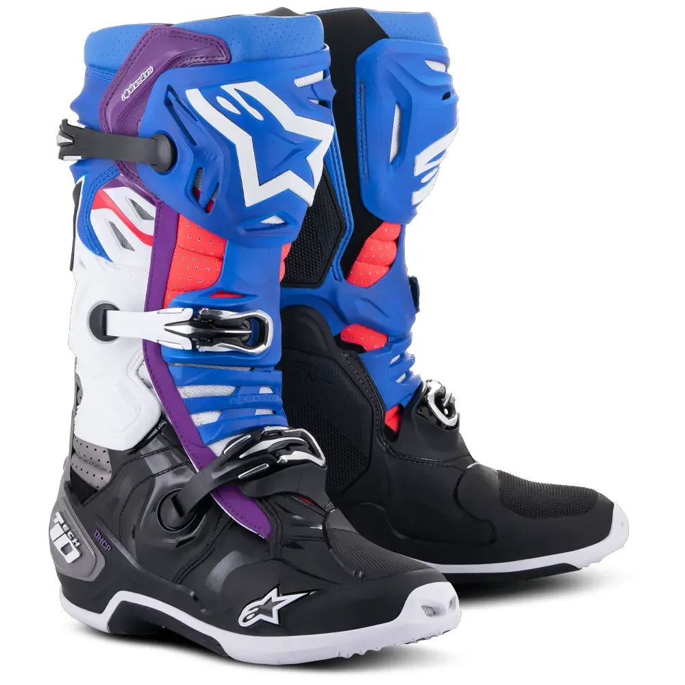 ALPINESTARS TECH 10 SUPERVENTED BOOTS - BLUE / WHITE / BLACK - Offer