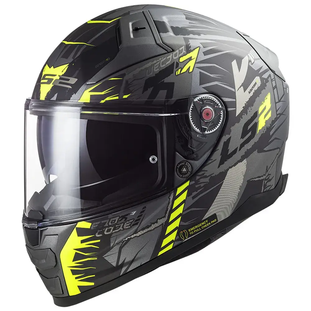 ls2 fluorescent helmet FF800 STORM POWER MATT BLACK RAINBOW – Babloo Motors The LS2 Challenger GT Cannon Full Face Helmet is a high LS2 Strobe 2 Monza Matt