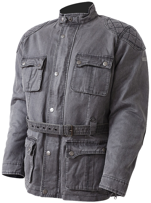 waxed cotton cafe racer jacket